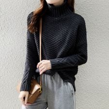 Knit /ざっくり編みタートルネックニット ST/No.22244
