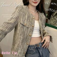 Outer/ノーカラーツイードジャケット ST/No.22337