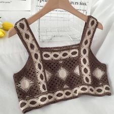 Knit/かぎ編みビスチェ ST/No.27665