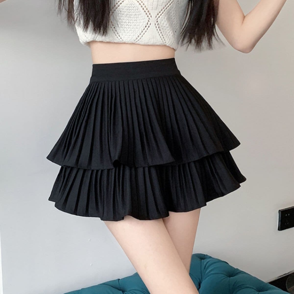 [�}���C]Skirt/�v���[�c�e�B�A�[�h�~�j�X�J�p�� ST/No.22372/�x���V�[�iBelle Cie�j �u���b�N