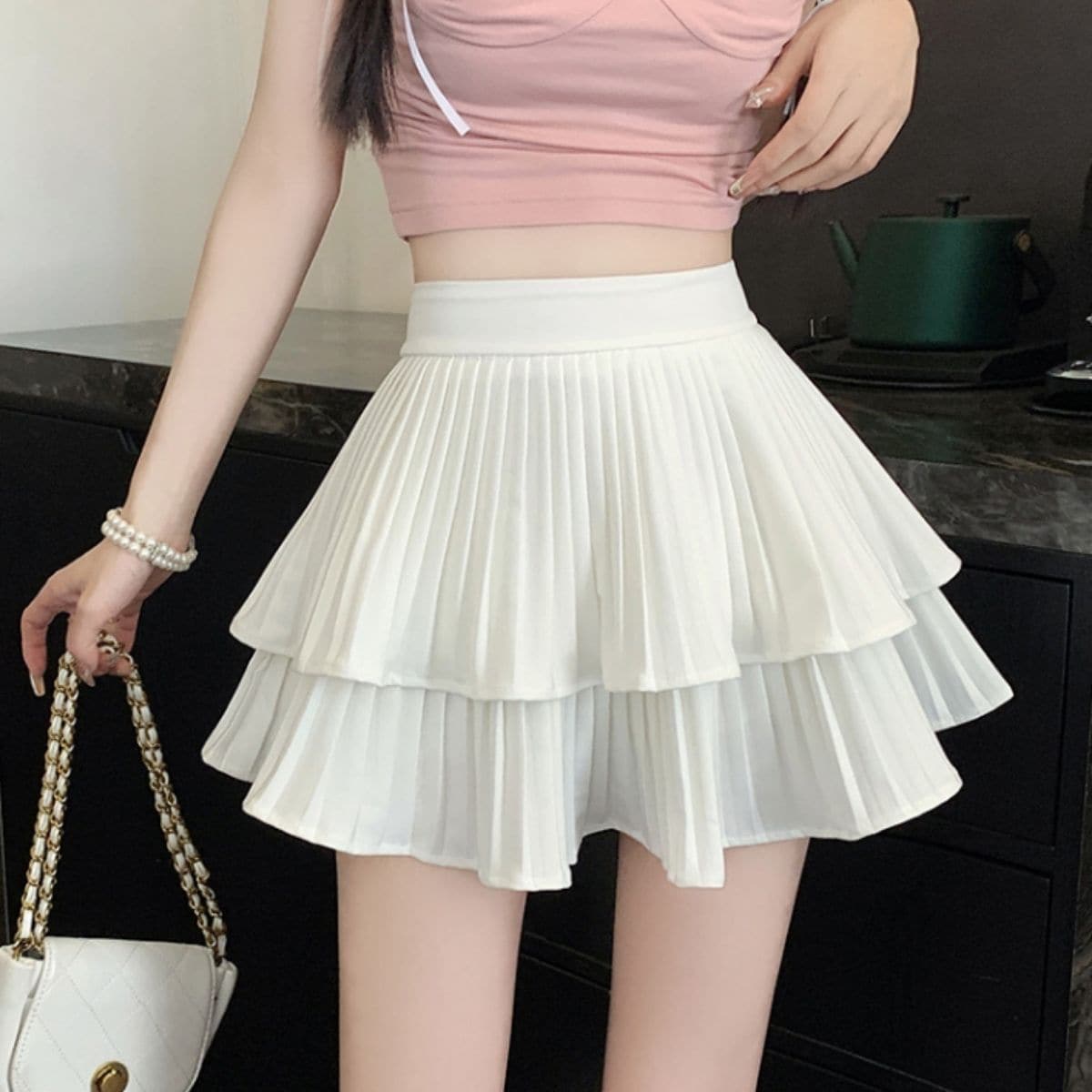 [�}���C]Skirt/�v���[�c�e�B�A�[�h�~�j�X�J�p�� ST/No.22372/�x���V�[�iBelle Cie�j �z���C�g