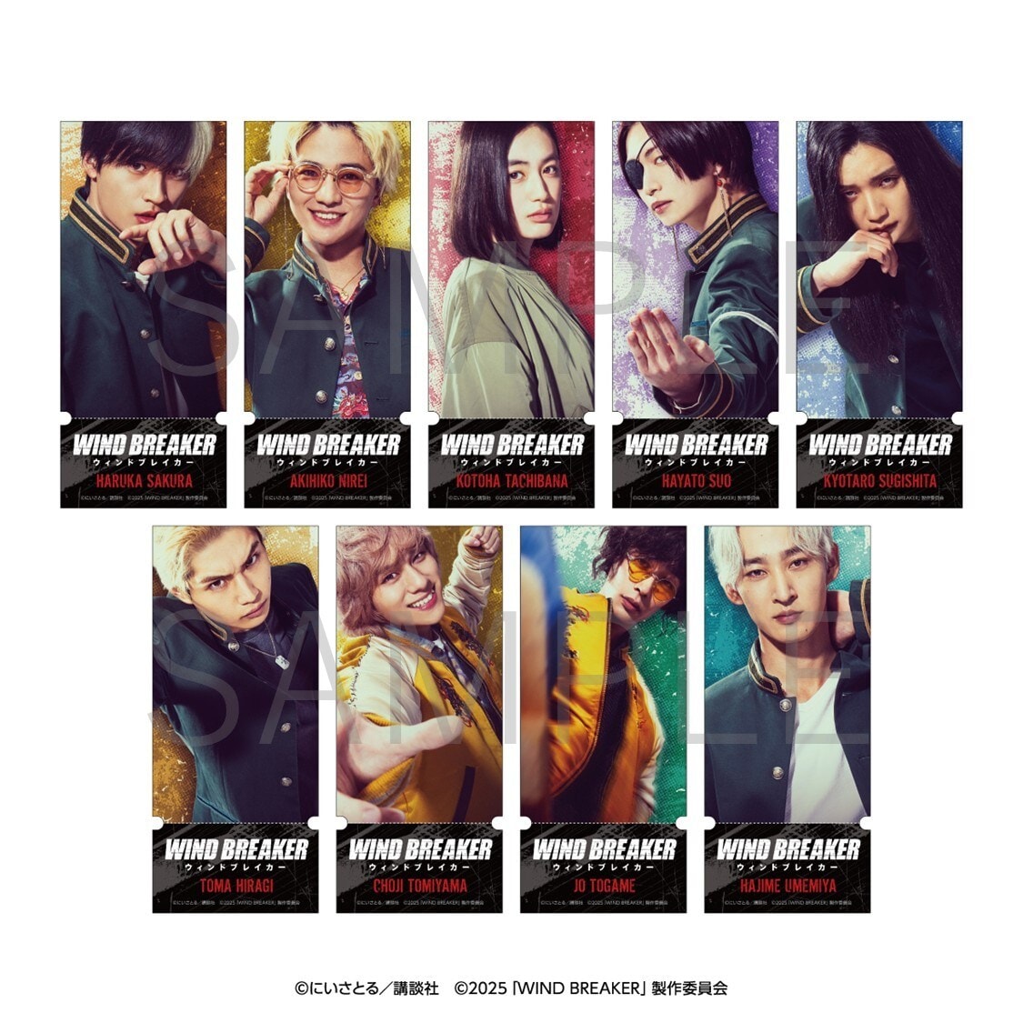 ハイキュー!!_トレーディングチケット風カード 1セット【コンプリート