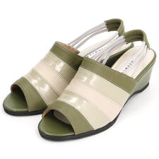 【日本製】柔らか本革 軽量 ゆったり3E幅 バッグバンドサンダル