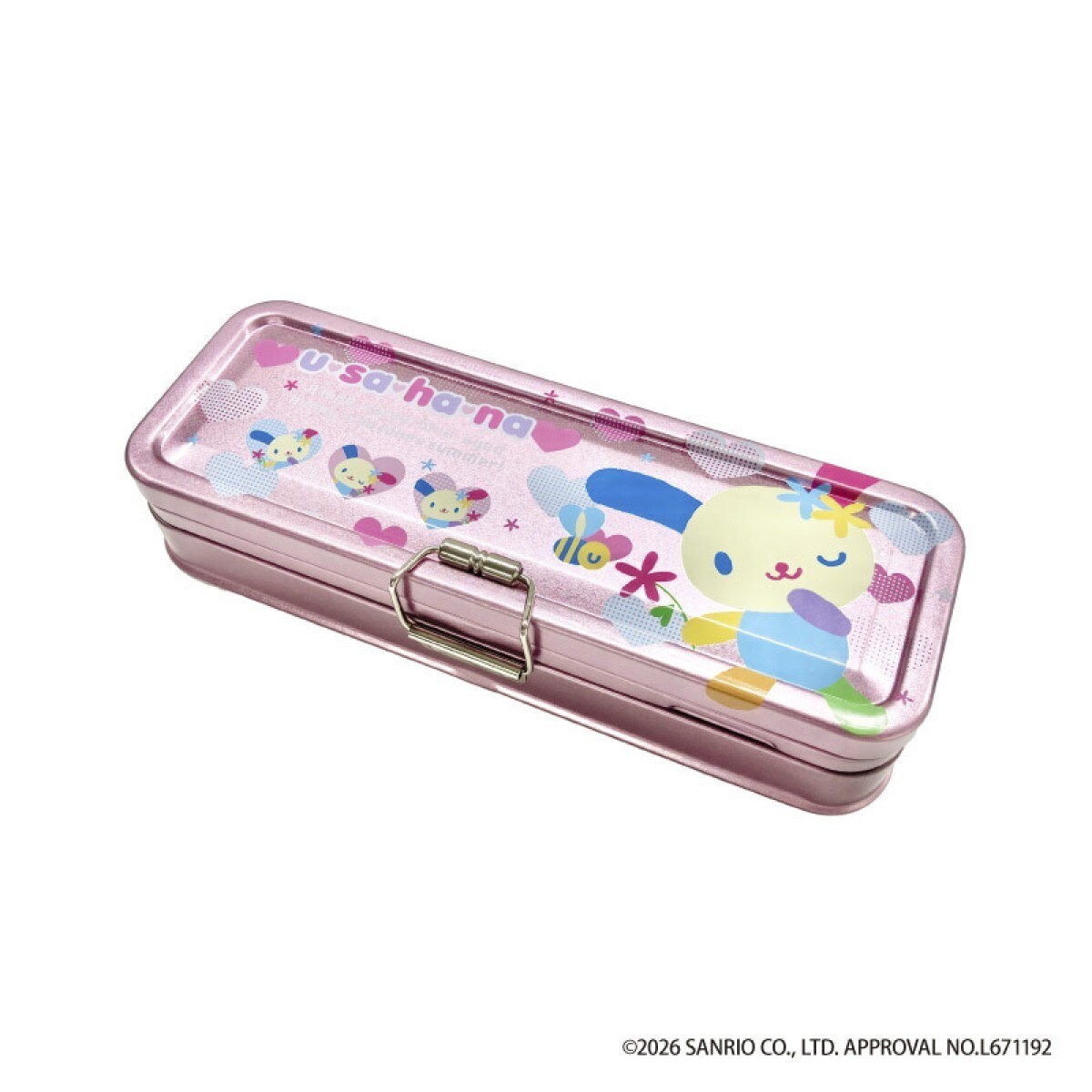 ウサハナ 缶ペンケース ピンク | モバイルランド(Mobile Land