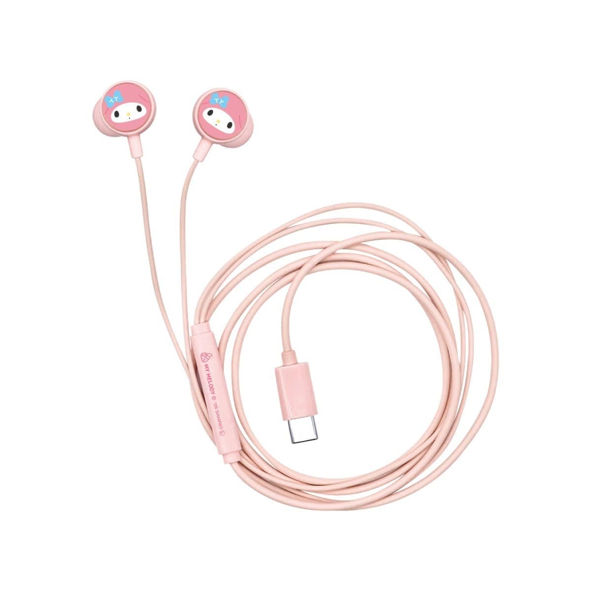 sanrio マイメロディ ステレオイヤホン SANRIO リモコンマイク付きType－Cステレオイヤホン マイ