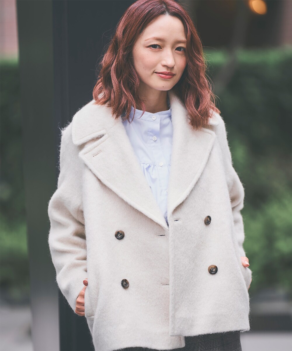 美品 Sirin 軽量 ミドルシャギーコート XS ネイビー Pコート 美品 Sirin 軽量 ミドルシャギーコート XS ネイビー Pコート - メルカリ