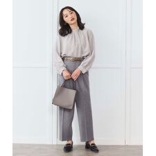 ボウタイライクバックサテンブラウス