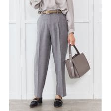 【セット対応】シャークスキン タックストレートパンツ