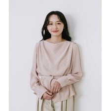 ダブルクロスドレープブラウス