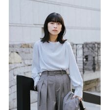 ダブルクロスドレープブラウス