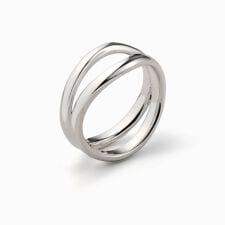 Curve D Ring Silver