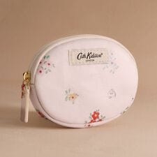 オーバル コイン パース Button Block Floral