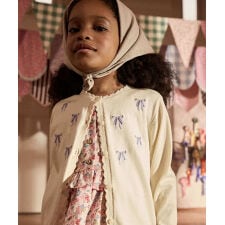 キッズ ニット カーディガン Bow