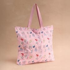 ラージ フォルダウェイ トートバッグ　Dog Patchwork