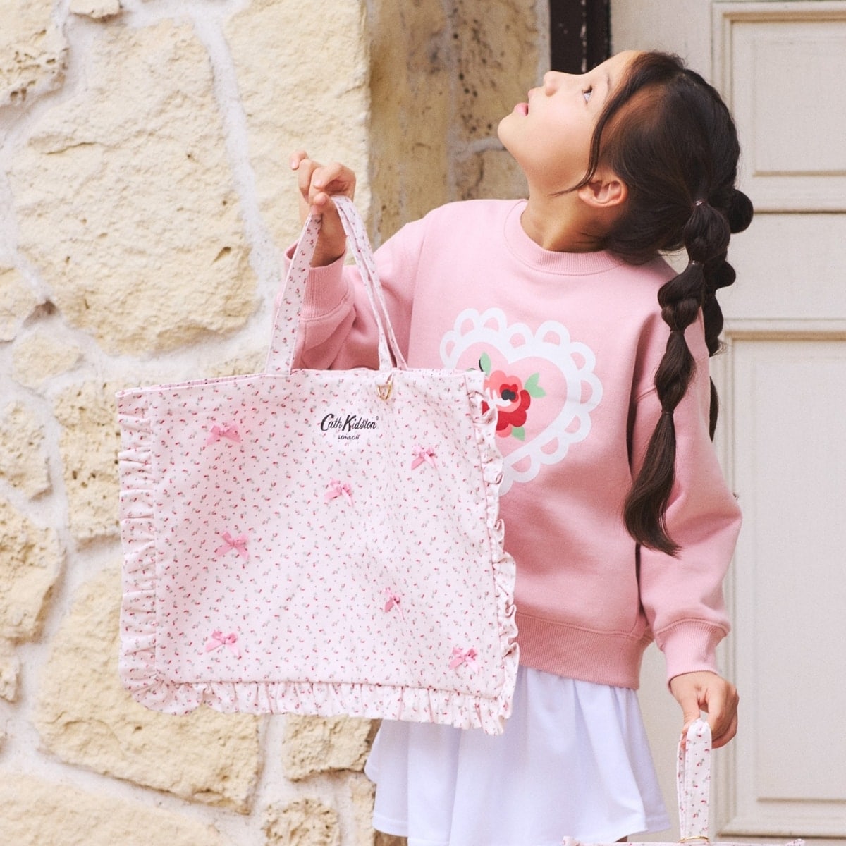 キャス キッドソン 公式 2way パフスリーブブラウス Rose Pearl 