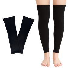 厚手 裏毛布　４２CM丈 レッグウォーマー 防寒 ３足セット　ゆったり　のびのび　あったか