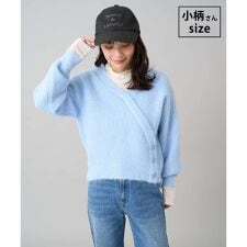 【低身長サイズ】カシュクールライクVネックニット