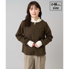 【低身長サイズ】千鳥ジャカードトップス