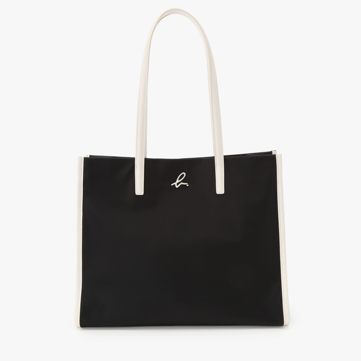 美品】アニエスベー ボヤージュ トートバッグ ストライプ ベージュ 159 