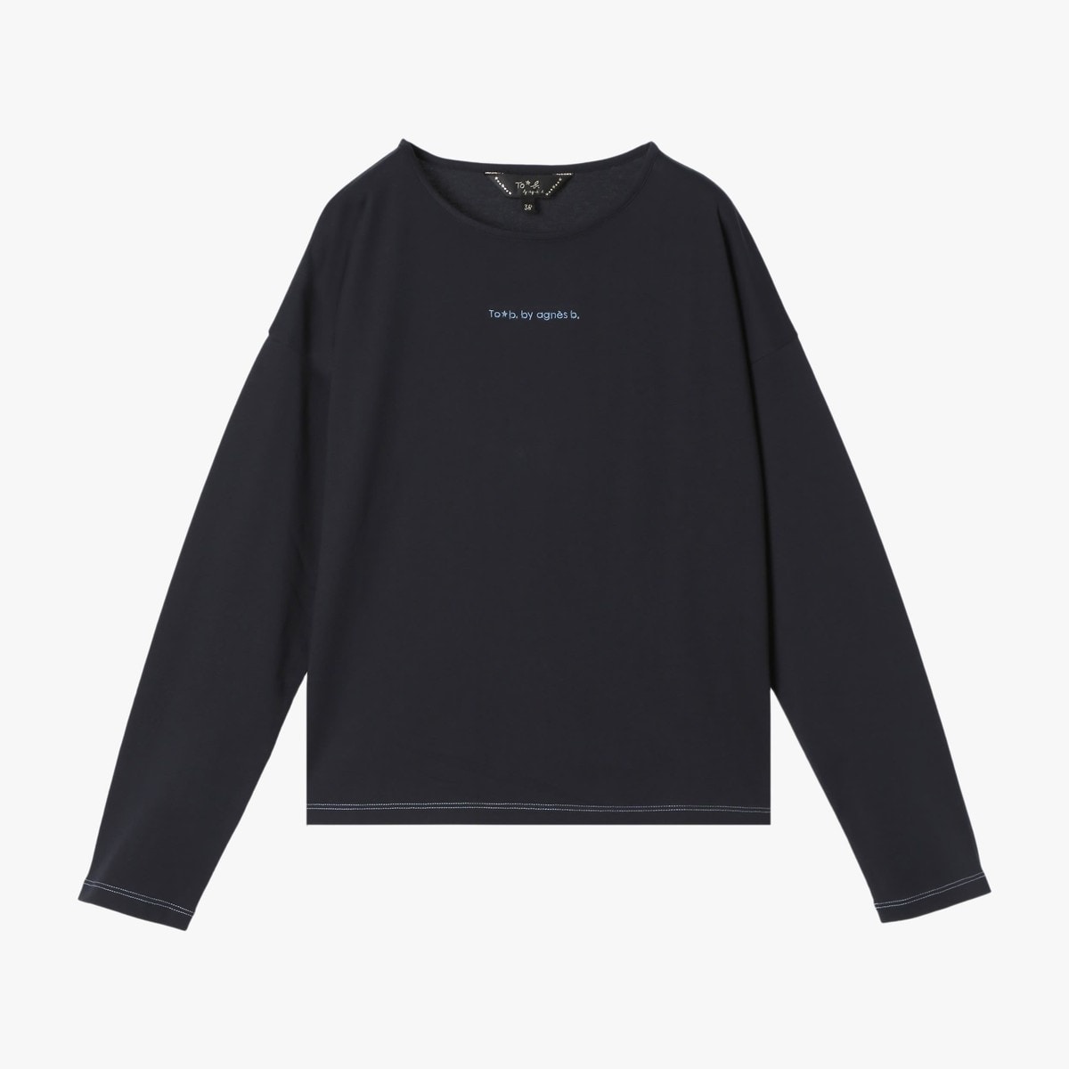 カラー ロゴ 刺繍 長袖 Tシャツ | トゥービーバイアニエスベー(To b