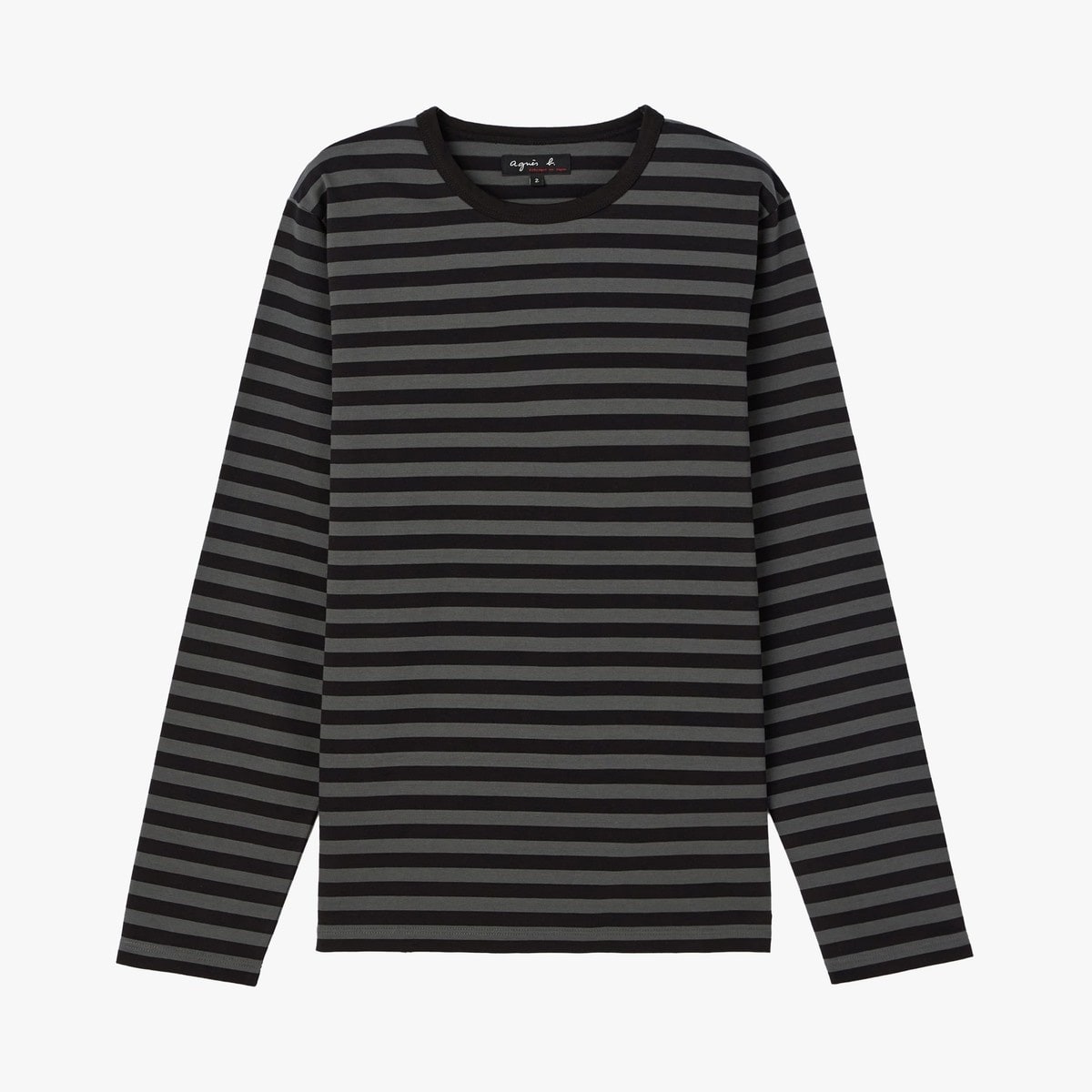 メンズ 細ボーダー コットン 長袖 Tシャツ ”Coulos” | アニエスベー