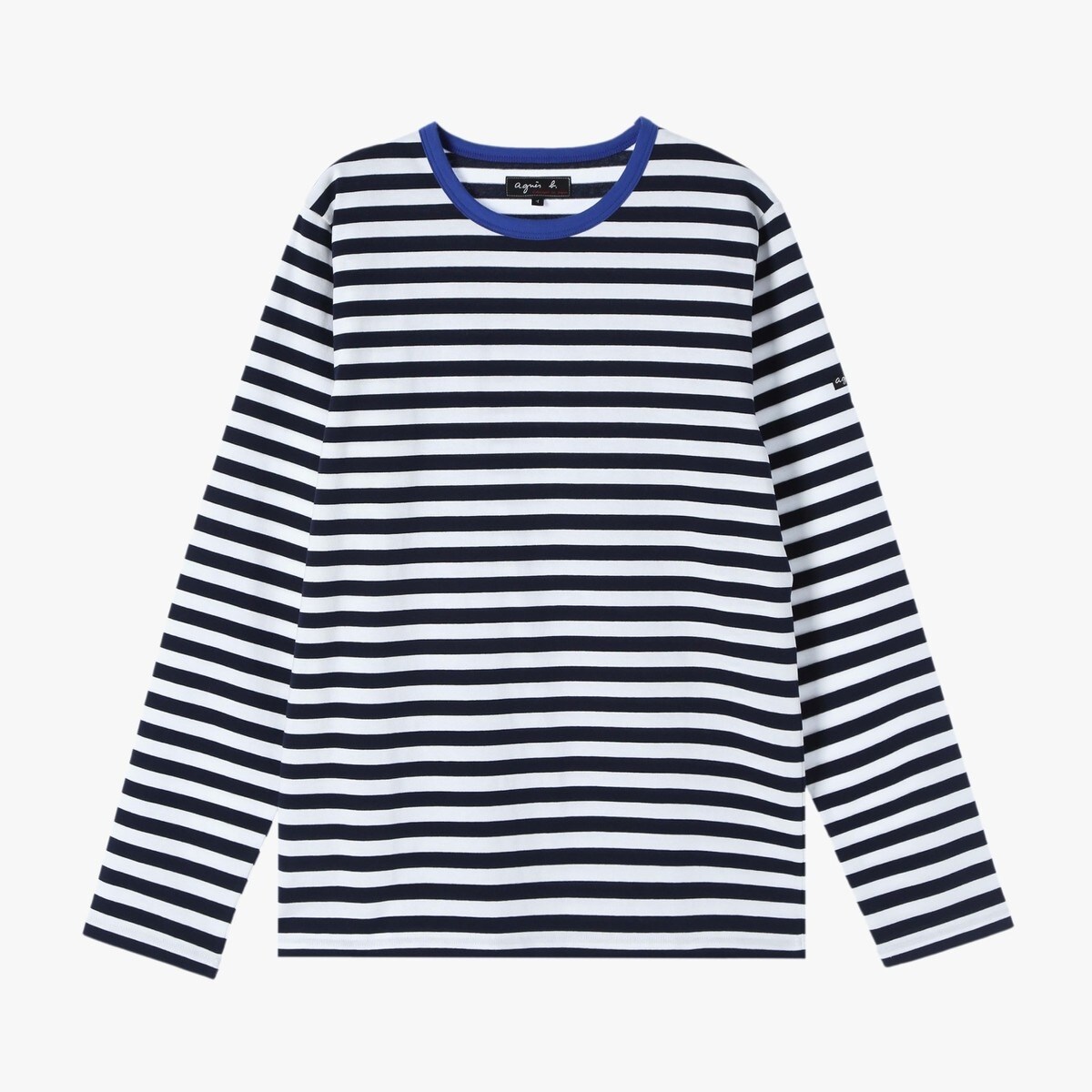メンズ 細ボーダー コットン 長袖 Tシャツ ”Coulos” | アニエスベー 