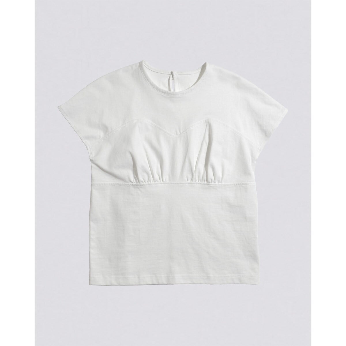 [�}���C]kiehtova/BREEZE COTTON BUSTIER TEE/�L�G�g���@�ikiehtova�j white