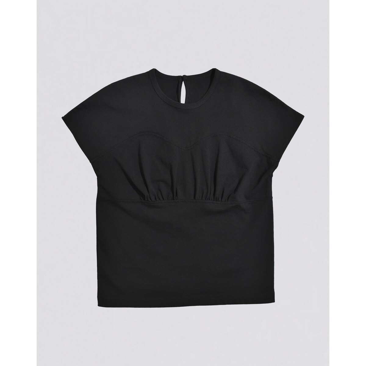 [�}���C]kiehtova/BREEZE COTTON BUSTIER TEE/�L�G�g���@�ikiehtova�j black
