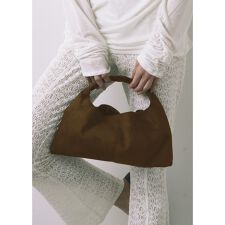kiehtova/FAUX SUEDE HAND BAG