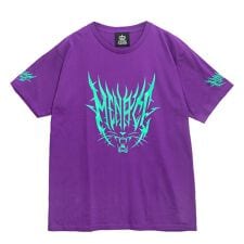 LISTEN FLAVOR　危険なネコTシャツ【PURPLE】