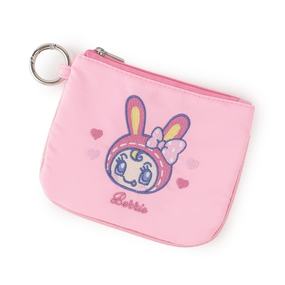 フラット刺しゅうポーチ【ベリエちゃん】【ナカムラくん】【ブルー 