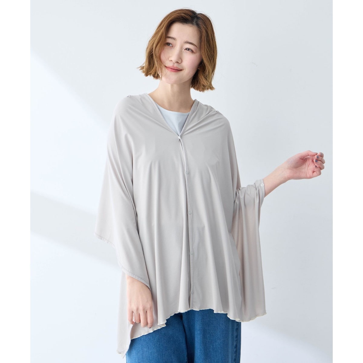 【Wpc.】UVカット接触冷感3wayショール