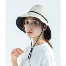 【Wpc.】UVカット接触冷感クロッシェハット【完全遮光100％＆完全UVカット100％生地】