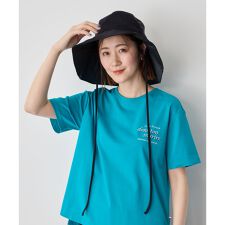 【Wpc.】接触冷感つば広ハット【UVカット率100％ 遮光率100％  洗濯機可】