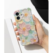 iPhoneケース スマホケース 花柄 ボタニカル うねうね