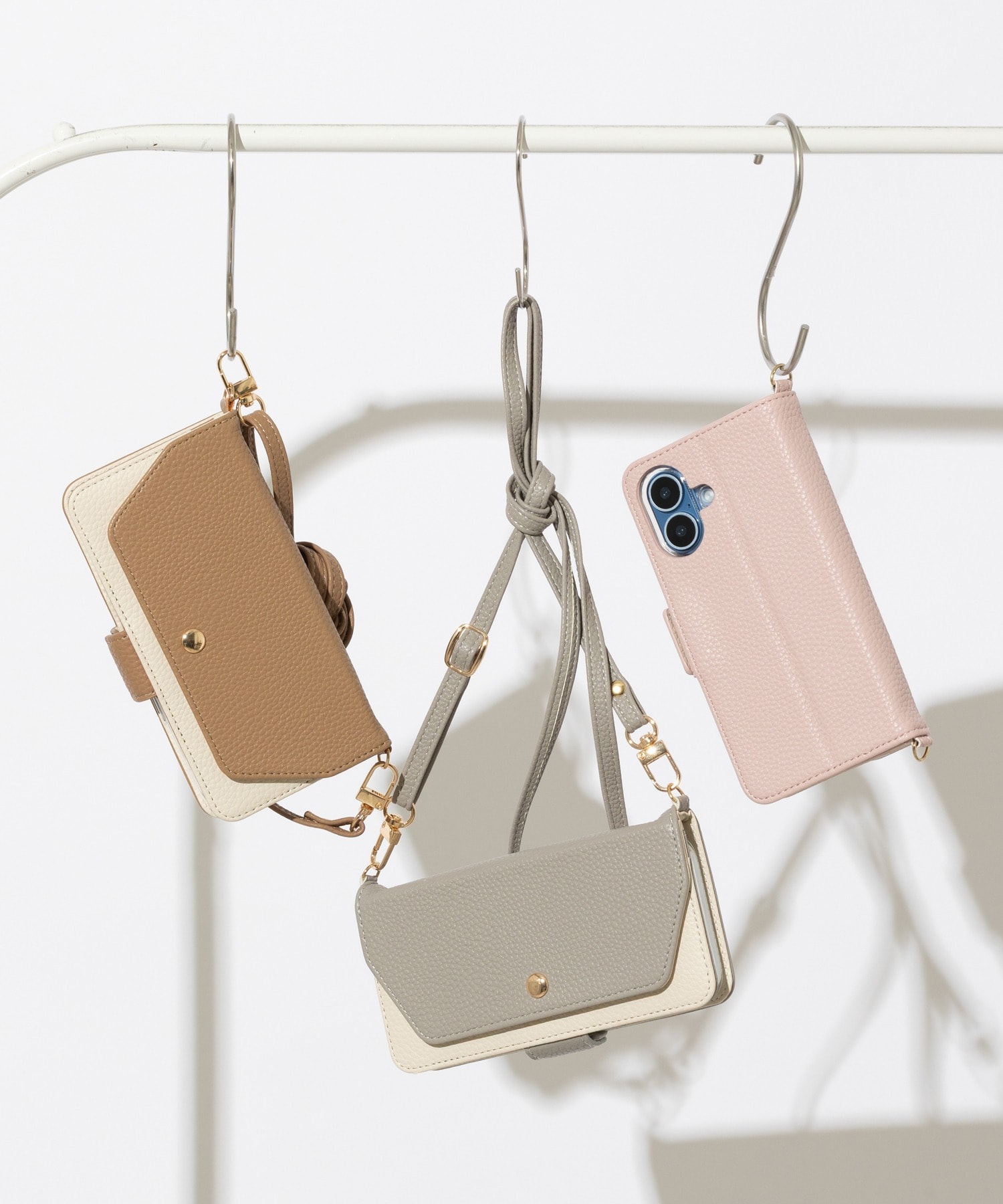 iPhoneケース スマホケース 手帳型 カードケース ミラー付き