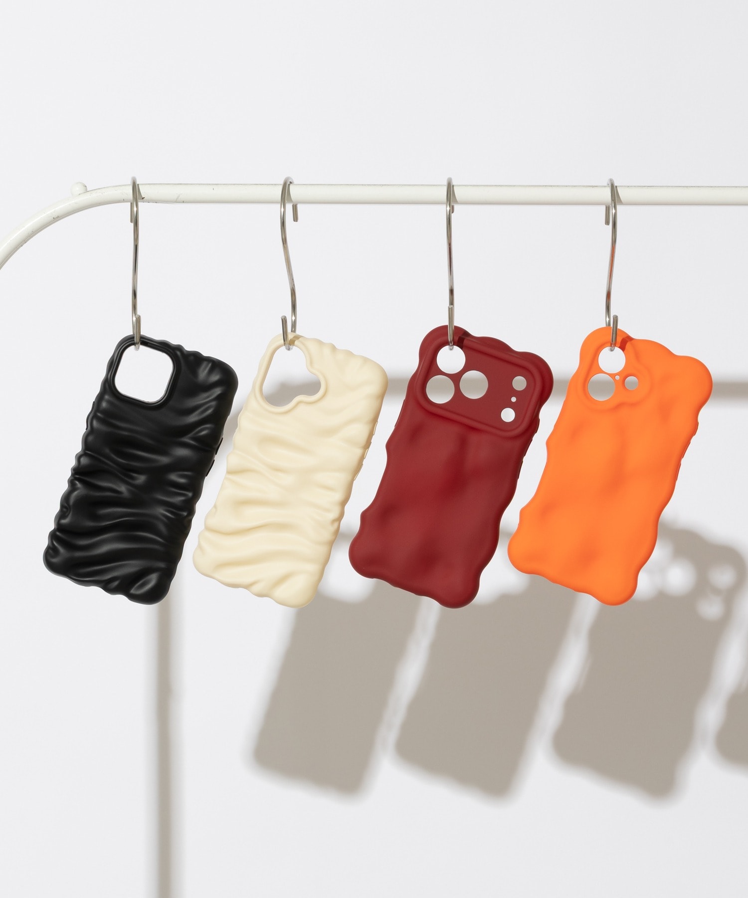iPhoneケース スマホケース 立体ウェーブ シワ感