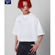 【rm-5104】REEBOK シルバープリント ショートスリーブTシャツ