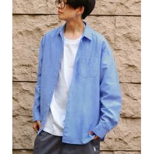 【147-6404】CVCオックス 長袖 オーバーサイズシャツ