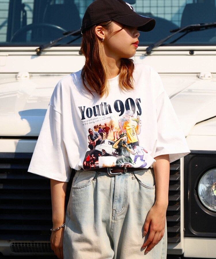 【191941bz】90s クラシカルストリートグラフィックTシャツ