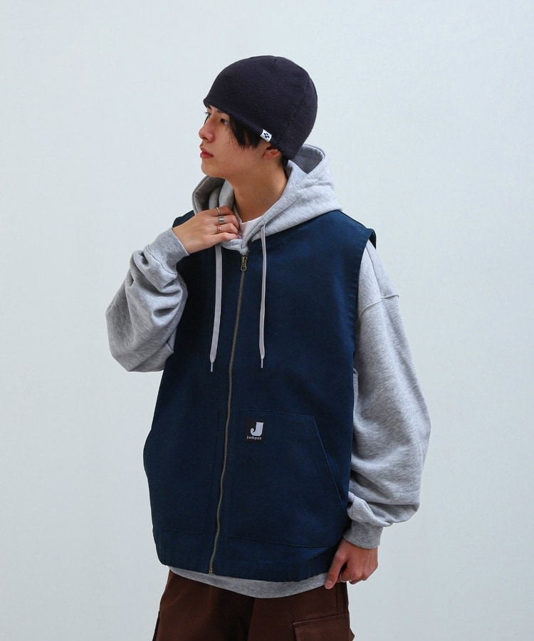 [�}���C]�yz2412-34y�z�_�b�N �s�X�l�[������ �x�X�g/�W�b�v�t�@�C�u�iZIP FIVE�j NAVY