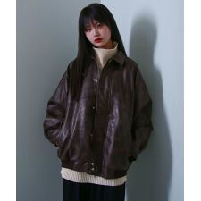 【az24246n】Nilway レザーブルゾン