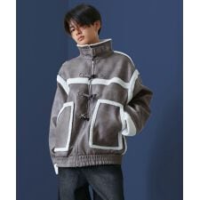 【az24211n】Nilway ダッフルネックムートンジャケット