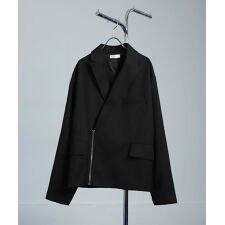 【az25016n】Nilway ジップデザインダブルテーラードジャケット