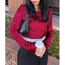 【24ss-ch209】Chillfar カラーベロアロンTEE