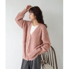 【24aw-ch041】Chillfar ヘアリーボリュームニットカーデ