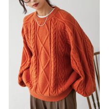 【23aw-ch038】Chillfar ヴィンテージライクアランニット