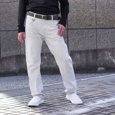 ヨコ黒ストレッチツイル＆ストレッチデニムパンツ