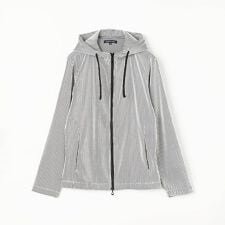 タックボーダー長袖パーカー