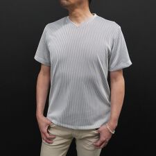 タックボーダーストライプVネック